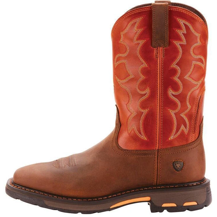 Ariat Men's WorkHog 11" Wide Square Soft Toe Work Boot- Earth 10005888 2 Ariat Men's WorkHog 11" Wide Square Soft Toe Work Boot- Earth 10005888 - Image 2