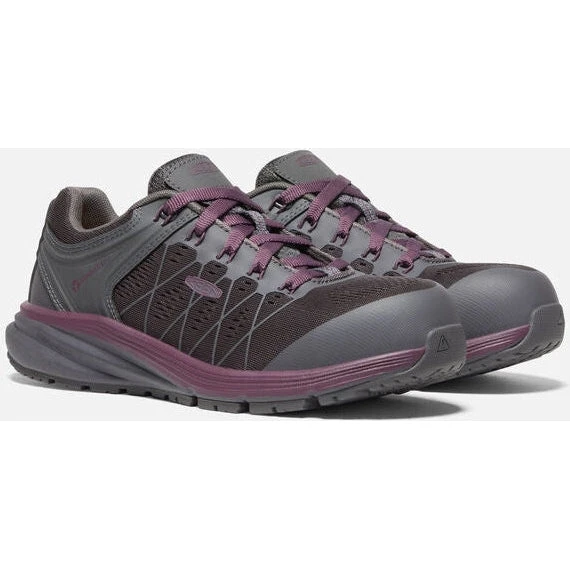 Keen Utility Women's Vista Energy Fiber Toe Work Shoe -Prune Purple- 1026985 1 Keen Utility Women's Vista Energy Fiber Toe Work Shoe -Prune Purple- 1026985