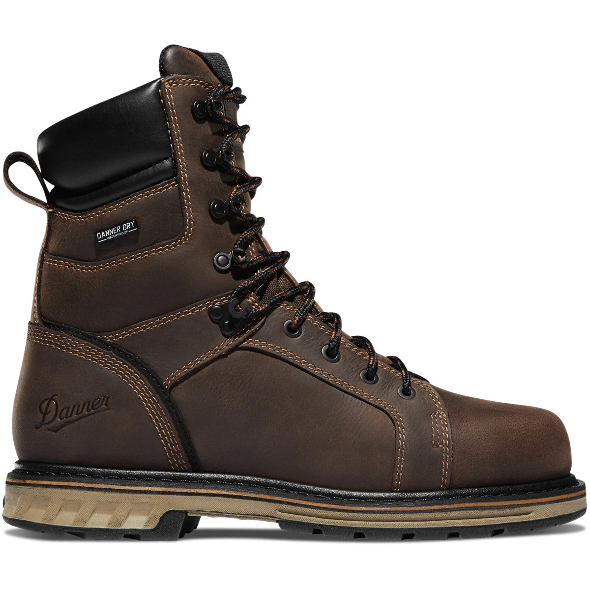 Danner Men's Steel Yard 8" Steel Toe WP Work Boot - Brown - 12534 3 Danner Men's Steel Yard 8" Steel Toe WP Work Boot - Brown - 12534 - Image 3