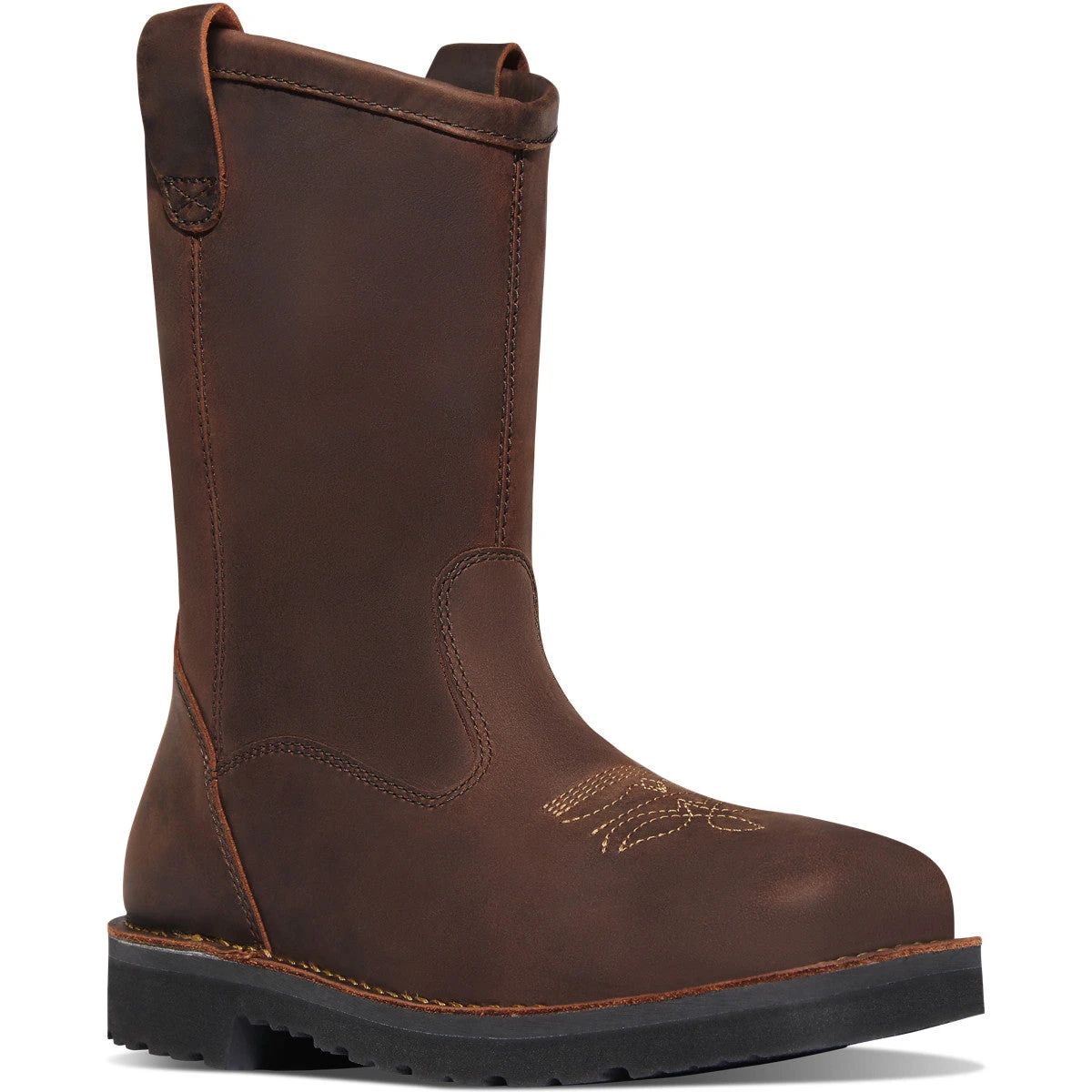 Danner Men's Bull Run 11" Square Toe Wellington Work Boot Brown 15582 5 Danner Men's Bull Run 11" Square Toe Wellington Work Boot Brown 15582 - Image 5