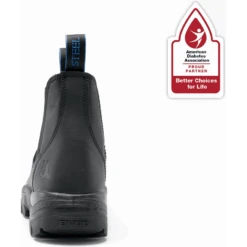 Steel Blue Men's Hobart 6" Steel Toe WP Ankle Work Boot- Black- 812901 -Danner Shop 310101 BLK J1P1664 6 1