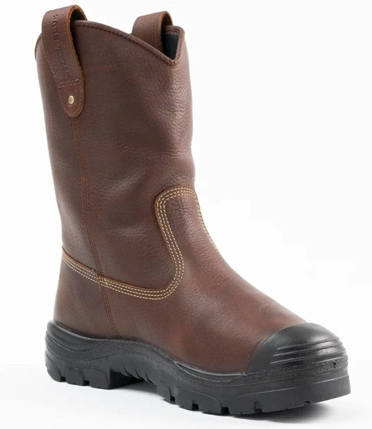 Steel Blue Men's Heeler Metguard Bump 10" WP Steel Toe Work Boot - Oak - 862905 1 Steel Blue Men's Heeler Metguard Bump 10" WP Steel Toe Work Boot - Oak - 862905