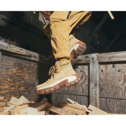 CAT Men's Invader Hi Steel Toe Slip Resist Work Boot -Mushroom- P91596 -Danner Shop AW22 Lifestyle Images 0002 Invader Hi