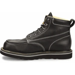 Carolina Men's Flatiron 6" Moc Toe Wedge Work Boot - Black - CA7007 -Danner Shop CA7007 500xauto Instep