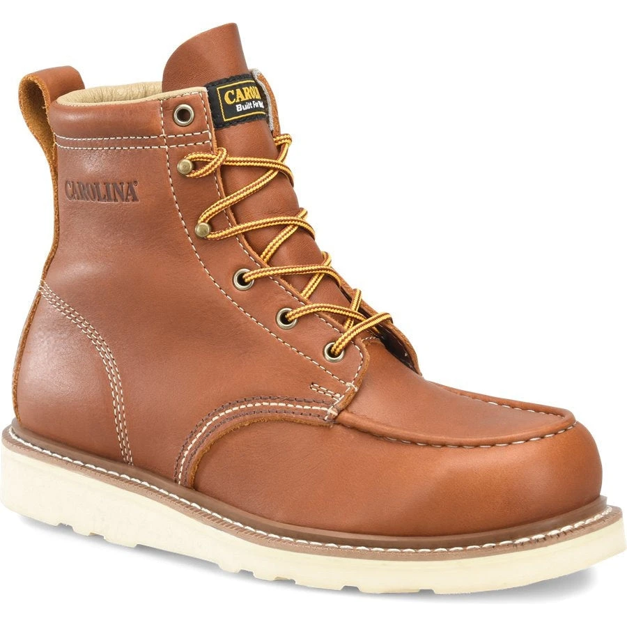 Carolina Men's Amp Mx 6" Wedge ST Causal Work Boot -Brown- CA7563 1 Carolina Men's Amp Mx 6" Wedge ST Causal Work Boot -Brown- CA7563
