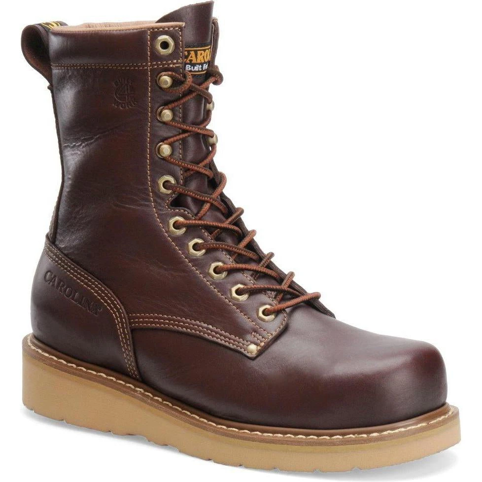 Carolina Men's Amp Hi 8" Broad Toe Wedge Work Boot - Dark Oak - CA8049 1 Carolina Men's Amp Hi 8" Broad Toe Wedge Work Boot - Dark Oak - CA8049