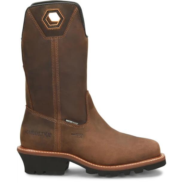 Carolina Men's Coppice 12" Comp Toe WP Logger Work Boot- Brown- CA9833 2 Carolina Men's Coppice 12" Comp Toe WP Logger Work Boot- Brown- CA9833 - Image 2