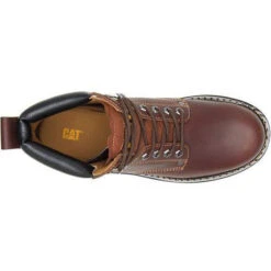 CAT Men's Second Shift 6" Work Boot - Brown - P72365 -Danner Shop CATM P72365 081219 F11 TOP