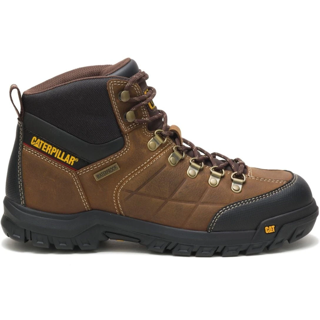 CAT Men's Threshold Waterproof Work Boot - Real Brown - P74128 2 CAT Men's Threshold Waterproof Work Boot - Real Brown - P74128 - Image 2