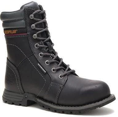 CAT Women's Echo Steel Toe WP Rubber Outsole Work Boot - Black - P90899 1 CAT Women's Echo Steel Toe WP Rubber Outsole Work Boot - Black - P90899
