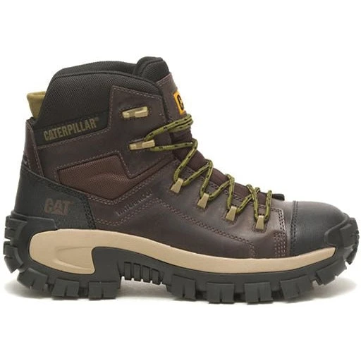 CAT Men's Invader Comp Toe Waterproof Hiker Work Boot -Coffee- P91541 2 CAT Men's Invader Comp Toe Waterproof Hiker Work Boot -Coffee- P91541 - Image 2