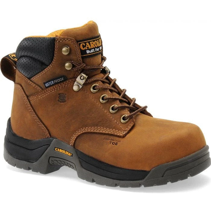 Carolina Women's Raleigh 6" Comp Toe WP Slip Resist Work Boot -Brown- CA1620 1 Carolina Women's Raleigh 6" Comp Toe WP Slip Resist Work Boot -Brown- CA1620