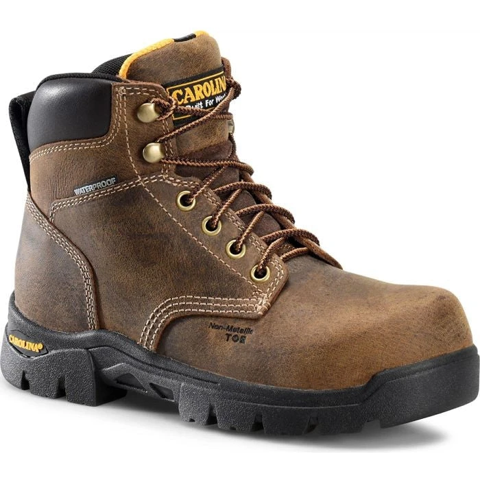 Carolina Women's Circuit 6" Comp Toe WP Slip Resist Work Boot -Brown- CA1626 1 Carolina Women's Circuit 6" Comp Toe WP Slip Resist Work Boot -Brown- CA1626