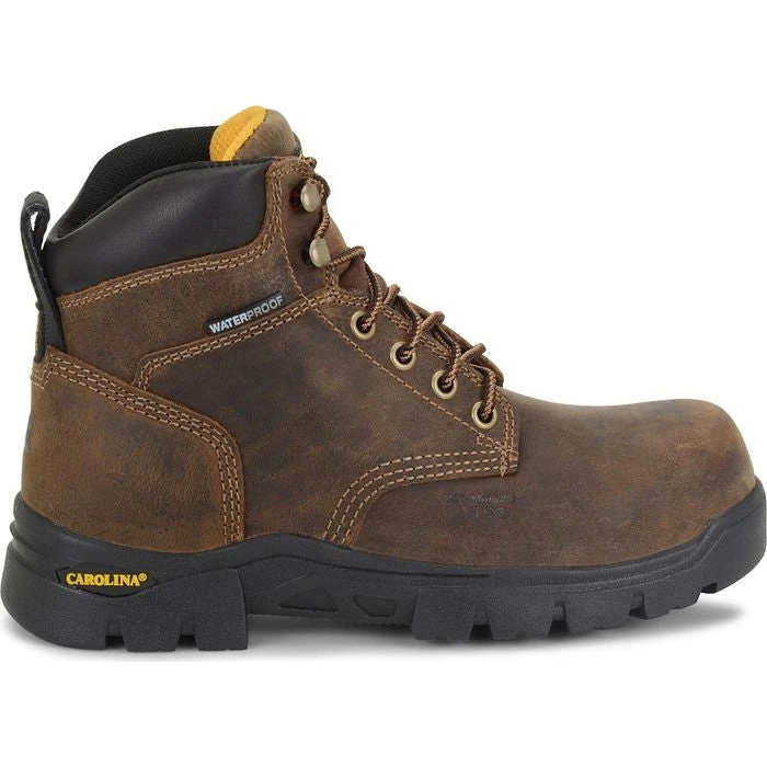 Carolina Women's Circuit 6" Comp Toe WP Slip Resist Work Boot -Brown- CA1626 2 Carolina Women's Circuit 6" Comp Toe WP Slip Resist Work Boot -Brown- CA1626 - Image 2