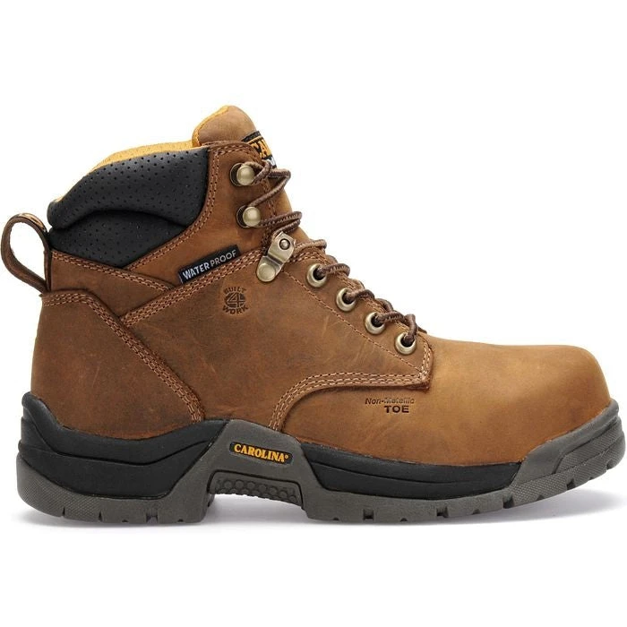 Carolina Women's Raleigh 6" Comp Toe WP Slip Resist Work Boot -Brown- CA1620 2 Carolina Women's Raleigh 6" Comp Toe WP Slip Resist Work Boot -Brown- CA1620 - Image 2