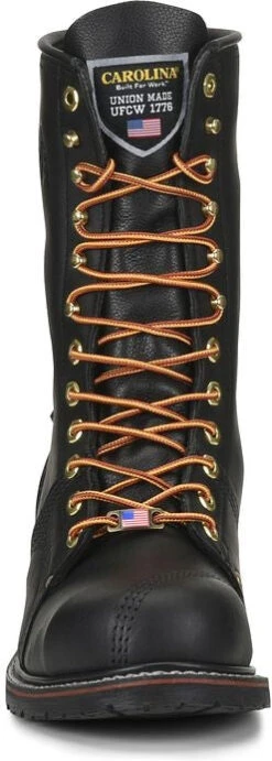 Carolina Men's USA Made Linesman 10" Soft Toe Slip Resist Work Boot -Black- 905 -Danner Shop CLA 008 905