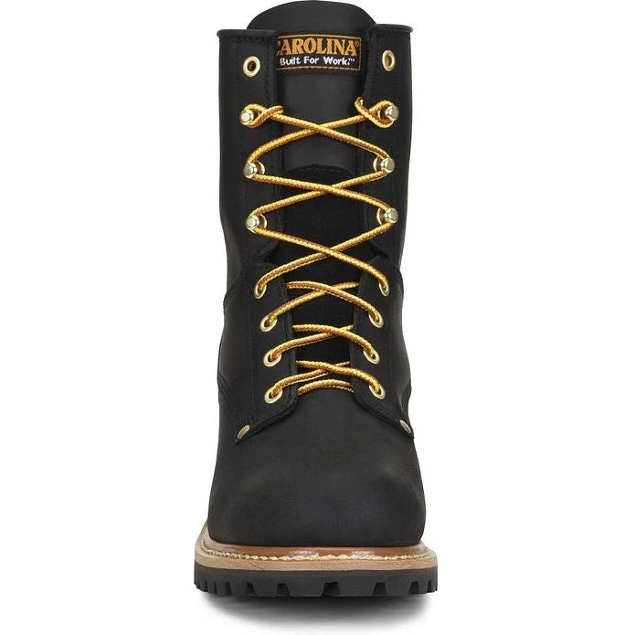 Carolina Men's Elm 8" ST Unlined Logger Slip Resist Work Boot -Black- CA825 4 Carolina Men's Elm 8" ST Unlined Logger Slip Resist Work Boot -Black- CA825 - Image 4