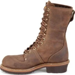 Carolina Men's Linesman 10" Soft Toe WP Slip Resist Work Boot -Brown- CA904 -Danner Shop CLA 009 ca904