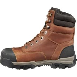 Carhartt Men's Ground Force 8" Comp Toe WP Work Boot - Brown - CME8355 -Danner Shop CME8355 3