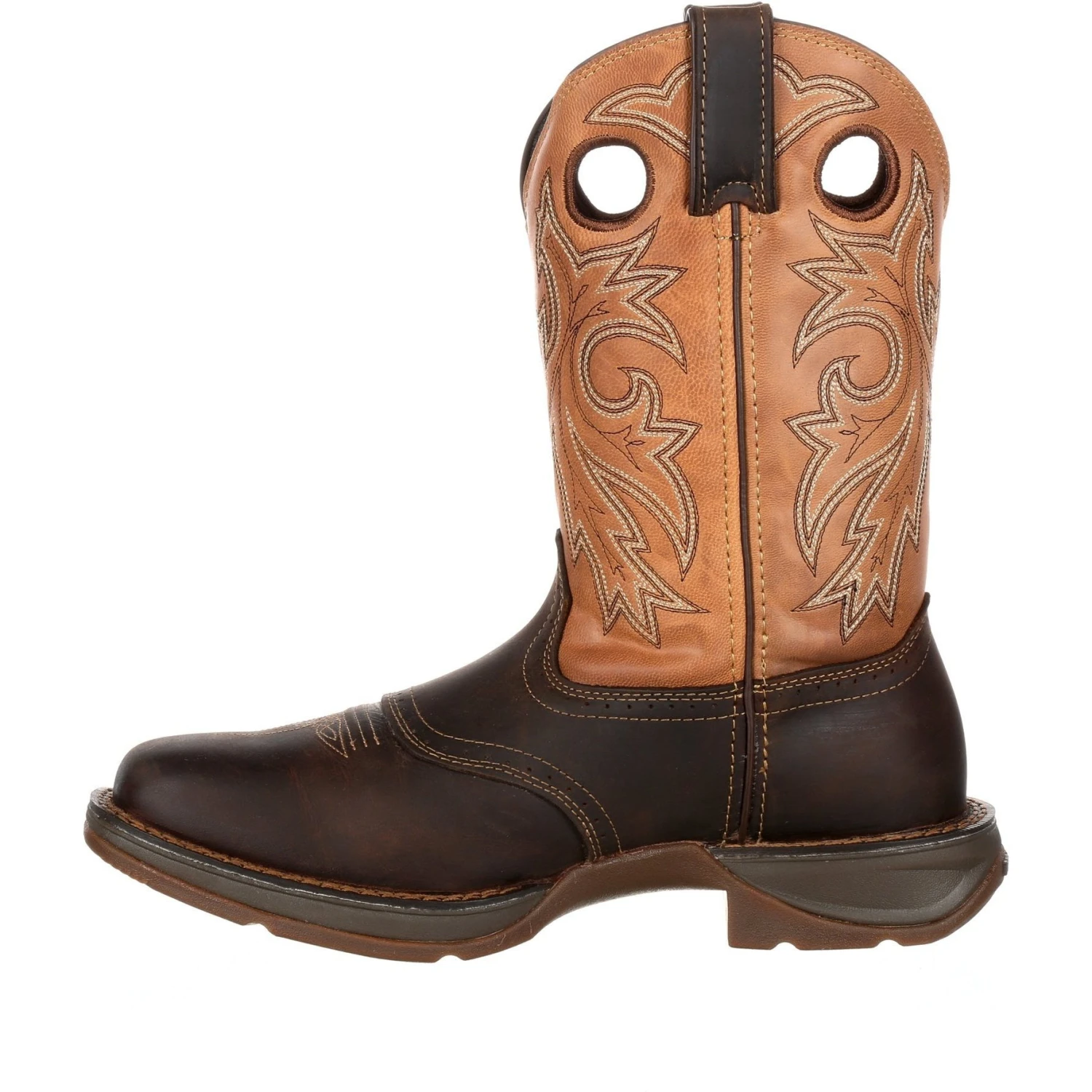 Durango Men's Rebel 11" Steel Toe WP Western Boot- Brown/Tan- DB019 3 Durango Men's Rebel 11" Steel Toe WP Western Boot- Brown/Tan- DB019 - Image 3