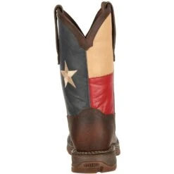 Durango Men's Rebel Steel Toe Western Flag Boot - Brown - DB021 -Danner Shop DB021 back