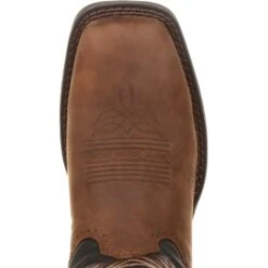 Durango Men's Rebel 12" Square Toe Pull-On Western Boot Chocolate DDB0135 12 Durango Men's Rebel 12" Square Toe Pull-On Western Boot Chocolate DDB0135 -Danner Shop DDB0135 birdseye