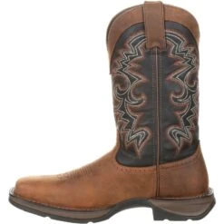Durango Men's Rebel 12" Square Toe Pull-On Western Boot Chocolate DDB0135 9 Durango Men's Rebel 12" Square Toe Pull-On Western Boot Chocolate DDB0135 -Danner Shop DDB0135 instep profile