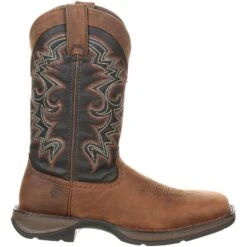 Durango Men's Rebel 12" Square Toe Pull-On Western Boot Chocolate DDB0135 11 Durango Men's Rebel 12" Square Toe Pull-On Western Boot Chocolate DDB0135 -Danner Shop DDB0135 profile