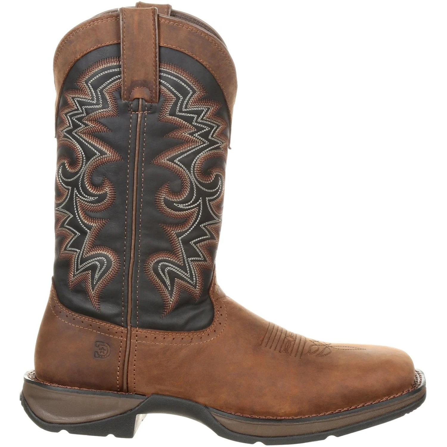 Durango Men's Rebel 12" Square Toe Pull-On Western Boot Chocolate DDB0135 5 Durango Men's Rebel 12" Square Toe Pull-On Western Boot Chocolate DDB0135 - Image 5