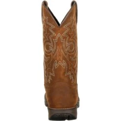 Durango Men's Rebel 12" Round Toe WP Western Boot - Brown - DDB0163 10 Durango Men's Rebel 12" Round Toe WP Western Boot - Brown - DDB0163 -Danner Shop DDB0163 back