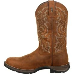 Durango Men's Rebel 12" Round Toe WP Western Boot - Brown - DDB0163 9 Durango Men's Rebel 12" Round Toe WP Western Boot - Brown - DDB0163 -Danner Shop DDB0163 instep profile