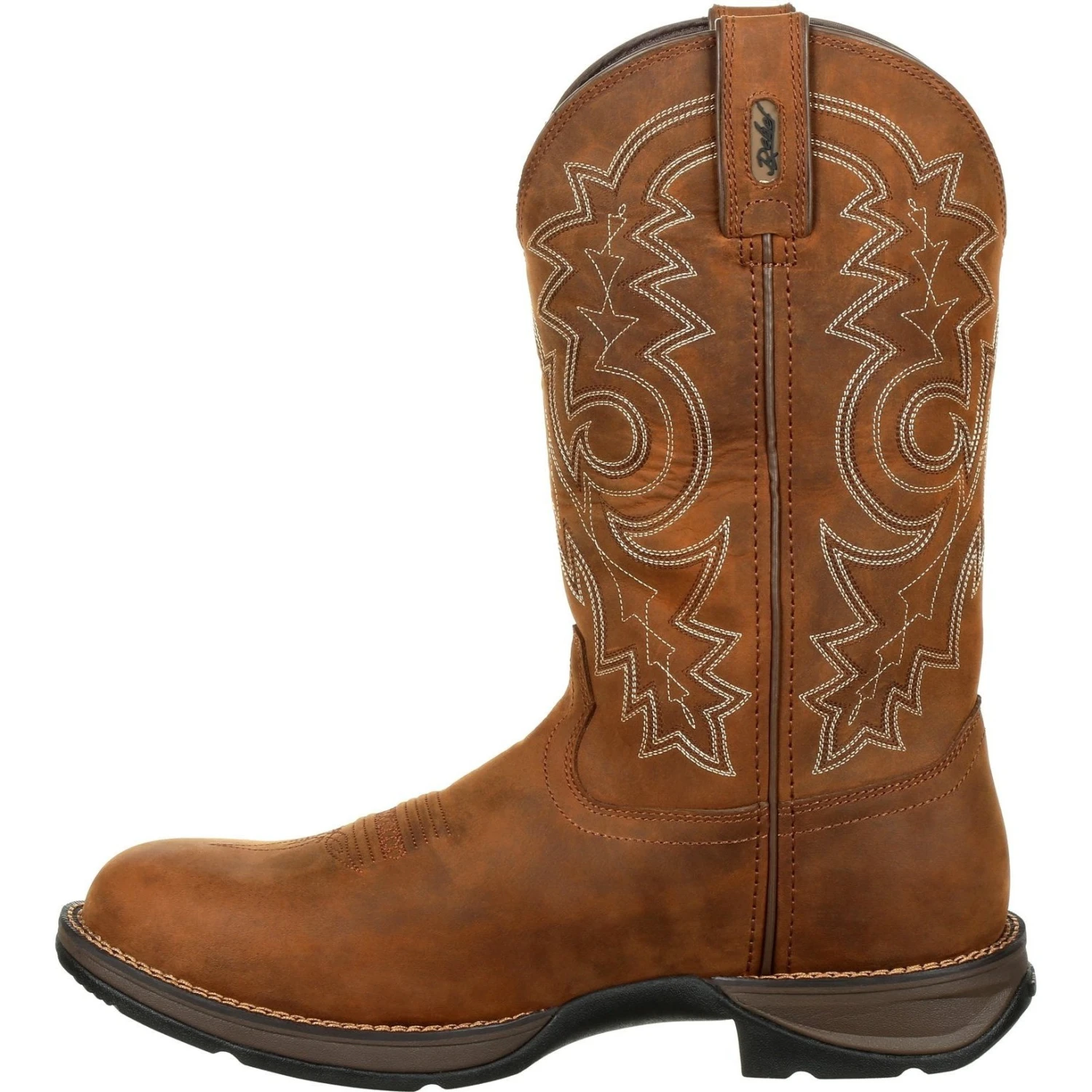 Durango Men's Rebel 12" Round Toe WP Western Boot - Brown - DDB0163 3 Durango Men's Rebel 12" Round Toe WP Western Boot - Brown - DDB0163 - Image 3