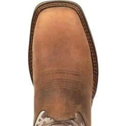 Durango Men's Rebel 12" Square Toe Pull-On Western Boot- Brown DDB0166 -Danner Shop DDB0166 birdseye