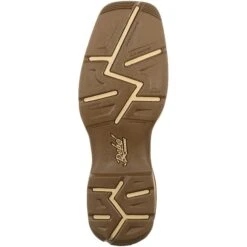 Durango Men's Rebel 12" Square Toe Pull-On Western Boot- Brown DDB0166 -Danner Shop DDB0166 outsole