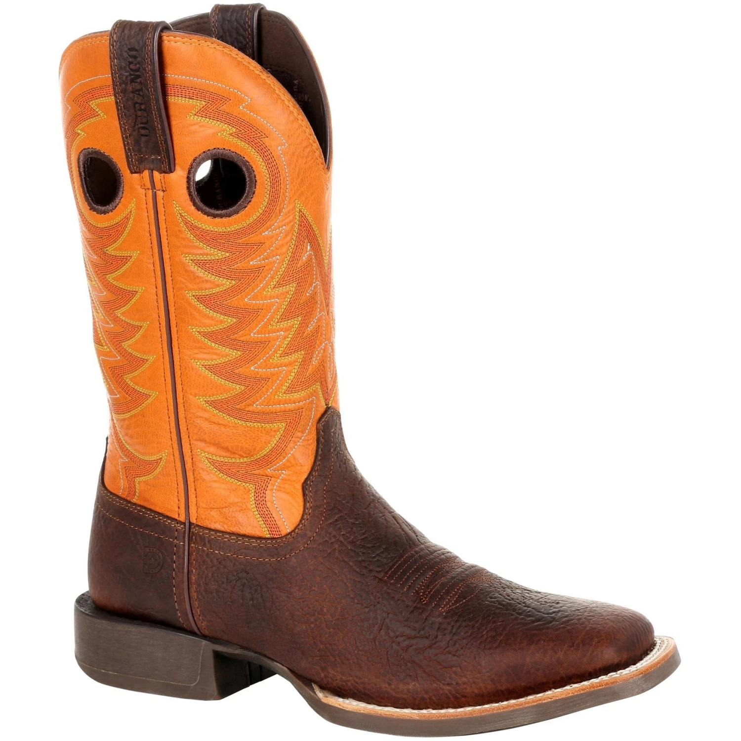 Durango Men's Rebel Pro 12" Square Toe Western Boot - Orange - DDB0230 1 Durango Men's Rebel Pro 12" Square Toe Western Boot - Orange - DDB0230