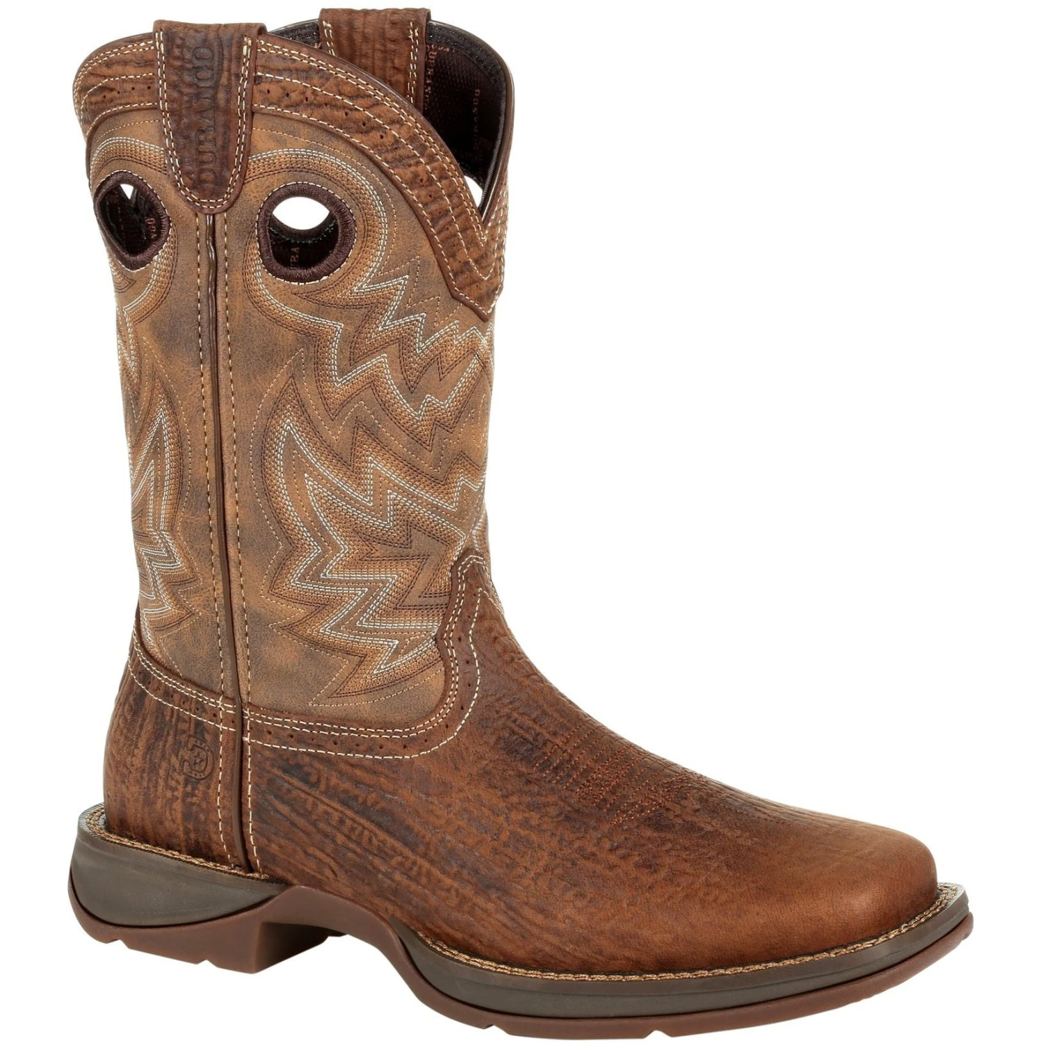 Durango Men's Rebel 11" Square Toe Western Boot- Trail Brown - DDB0271 1 Durango Men's Rebel 11" Square Toe Western Boot- Trail Brown - DDB0271
