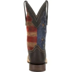 Durango Men's Rebel Pro Vintage Flag 12" Sqr Toe Western Boot - DDB0303 -Danner Shop DDB0303 back