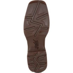 Durango Men's Rebel Army Green USA Print 12" Square Toe Western Boot -Danner Shop DDB0313 outsole