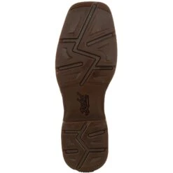 Durango Men's Rebel Distressed Flag Embroidery 12" Sqr Toe Western Boot -Danner Shop DDB0314 outsole