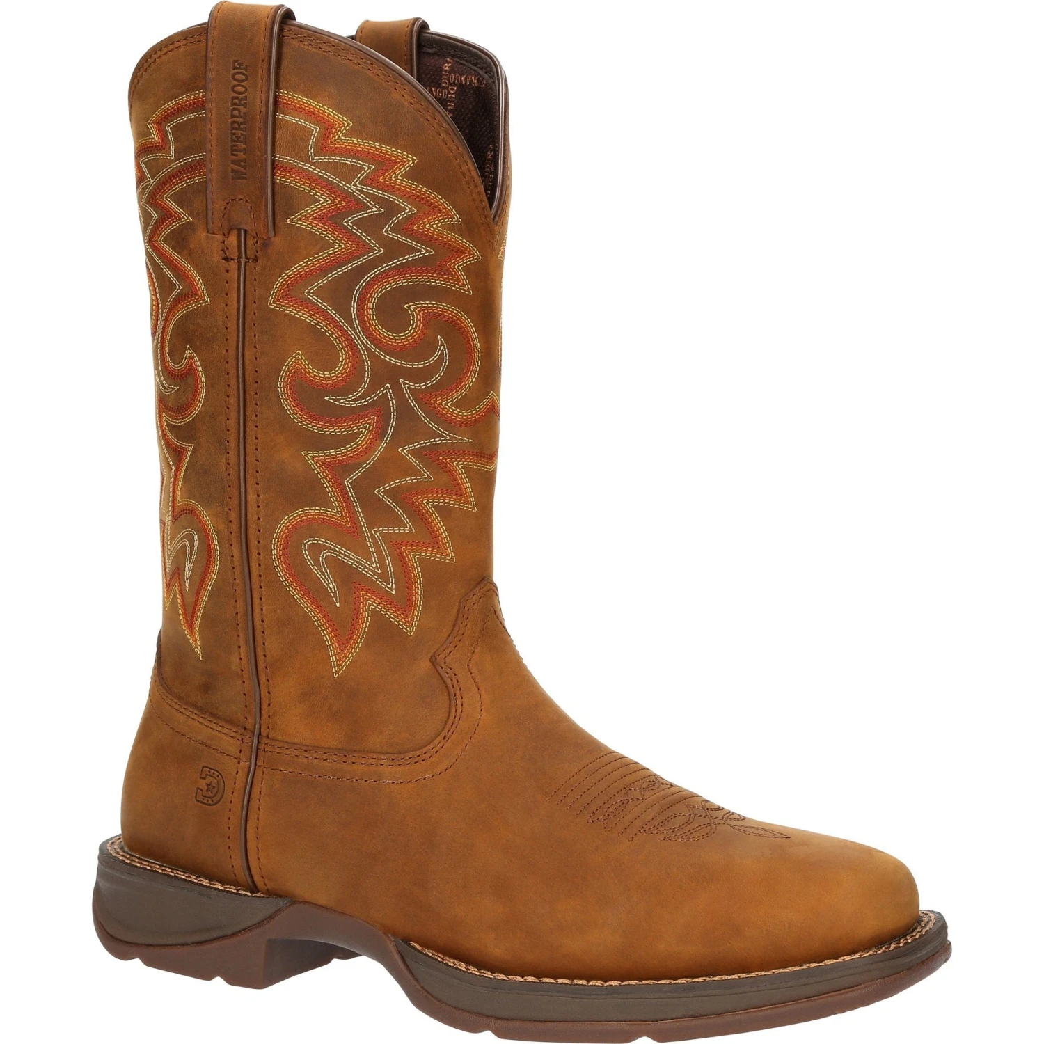 Durango Men's Rebel™ 12" Square Toe WP Western Boot - Russet - DDB0361 1 Durango Men's Rebel™ 12" Square Toe WP Western Boot - Russet - DDB0361