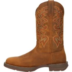 Durango Men's Rebel™ 12" Square Toe WP Western Boot - Russet - DDB0361 10 Durango Men's Rebel™ 12" Square Toe WP Western Boot - Russet - DDB0361 -Danner Shop DDB0361 instep profile