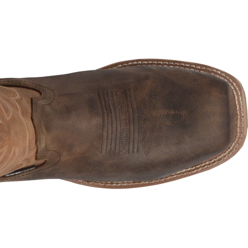Double H Men's Abner 12" Sqr Toe WP Western Work Boot - Brown - DH4353 5 Double H Men's Abner 12" Sqr Toe WP Western Work Boot - Brown - DH4353 - Image 5