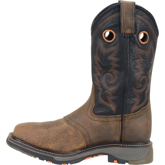 Double H Men's Isaac 13" Comp Toe Western Work Boot - Brown - DH5130 3 Double H Men's Isaac 13" Comp Toe Western Work Boot - Brown - DH5130 - Image 3