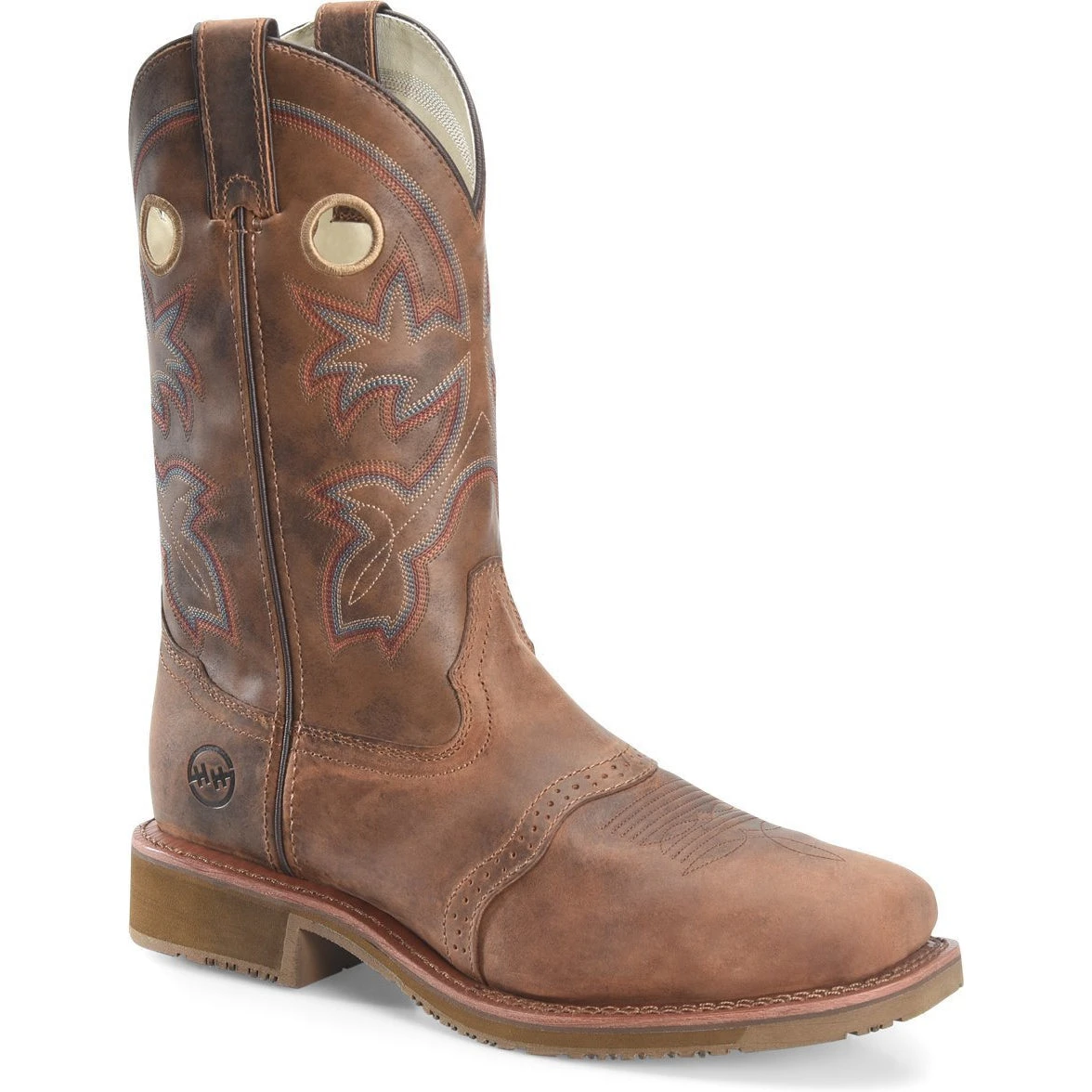 Double H Men's Antonio 13" Square Toe Western Work Boot- Brown- DH5134 1 Double H Men's Antonio 13" Square Toe Western Work Boot- Brown- DH5134