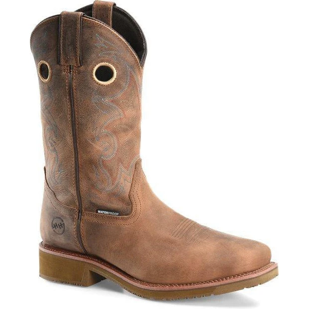 Double H Men's Roy 12" Comp Toe WP Western Work Boot - Brown - DH5246 1 Double H Men's Roy 12" Comp Toe WP Western Work Boot - Brown - DH5246