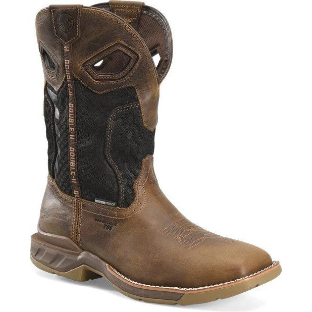 Double H Men's Zenon 11" Comp Toe WP Western Work Boot- Brown - DH5366 1 Double H Men's Zenon 11" Comp Toe WP Western Work Boot- Brown - DH5366
