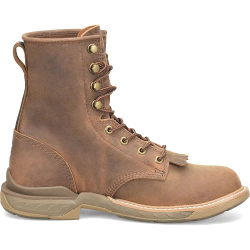 Double H Men's Raid 8" Slip Resist U Toe Lacer Work Boot -Brown- DH5394 1 Double H Men's Raid 8" Slip Resist U Toe Lacer Work Boot -Brown- DH5394