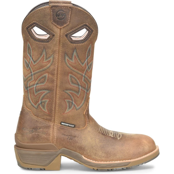 Double H Men's Cleave 12" Comp Toe WP Western Work Boot - Brown - DH5422 1 Double H Men's Cleave 12" Comp Toe WP Western Work Boot - Brown - DH5422