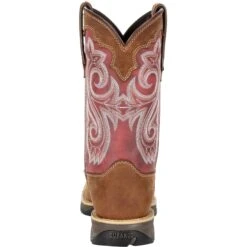Durango Women's Lady Rebel 10" Sqr Toe Western Boot- Rusty Red- DRD0349 -Danner Shop DRD0349 back