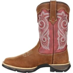 Durango Women's Lady Rebel 10" Sqr Toe Western Boot- Rusty Red- DRD0349 -Danner Shop DRD0349 instep profile